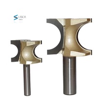 Tideway fraise semi-circulaire à tige de 1/4 "1/2" de qualité professionnelle, fraise en alliage de carbure affûtée CNC