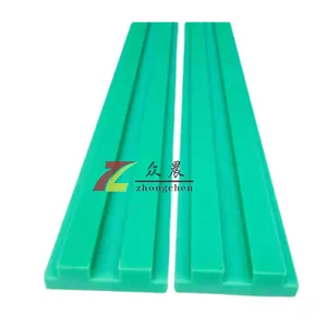 high quality uhmwpe rail low coefficient of friction uhmwpe wear strip green custom wear resistant uhmwpe guide rail