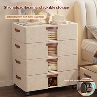 Boîte de rangement pliable à roulettes, étanche, sous lit, grande capacité, pour vêtements et couettes, pour la maison et les étudiants