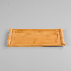 Bamboo Scroll <b>Tea</b> Tray Flat Dry Brewing Kung Fu <b>Tea</b> <b>Set</b> Serving Tray <b>Tea</b> Ceremony Accessories - Product Image 2