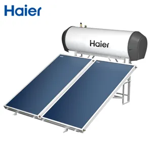 Haier Prix de gros Système de chauffe-eau solaire intégré à panneau plat sous pression galvanisé pour la maison ou le commerce