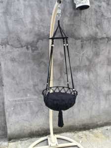 Venta directa de fábrica 33LBS capacidad tejida a mano Boho macramé colgante gato <span class=keywords><strong>hamaca</strong></span> para dormir, jugar, escalar y descansar - Product Image 2