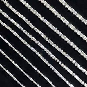 Maßgefertigtes 14K Rundschliff 2mm-3mm Labor-Diamant Tennisarmband 18K Massivgold IGI-Zertifiziert DEF VS Brautschmuck - Product Image 1