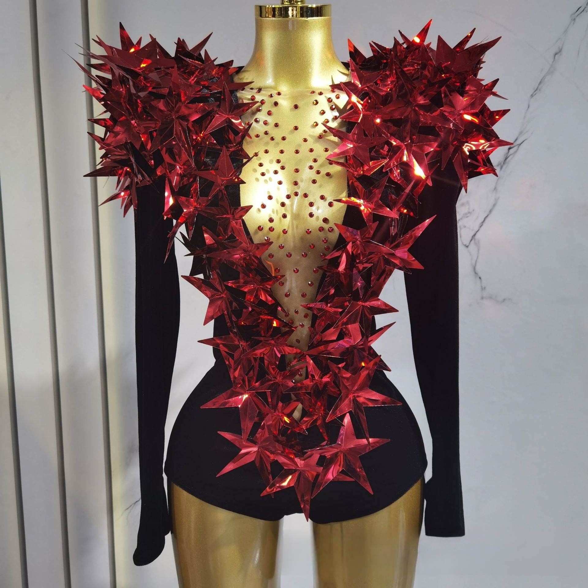 YJLa2133-black red