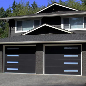 Villa en acier galvanisé au design moderne Portes <span class=keywords><strong>de</strong></span> <span class=keywords><strong>garage</strong></span> sectionnelles isolantes à enroulement automatique Caractéristique antivol <span class=keywords><strong>de</strong></span> surface finie - Product Image 1