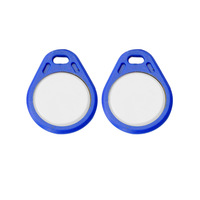 Llavero de Control de Acceso con Impresión de Logotipo Personalizado, 125kHz, TK4100, Etiqueta RFID con Número UID Grabado, Llavero ABS EM para Cerradura Inteligente