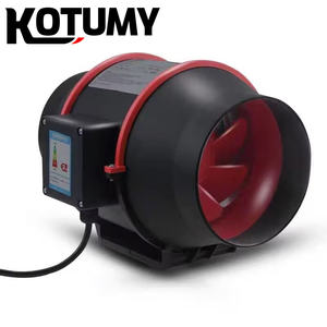 เครื่องควบคุมความเร็วไฟฟ้า DC ขนาด4นิ้วตัวกรองคาร์บอนชุดระบายความร้อนสำหรับปลูกพืชในบ้าน - Product Image 5