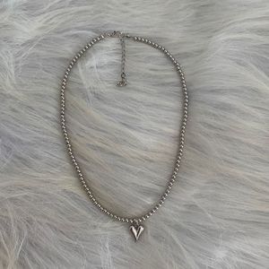 Boucles d'oreilles pendantes en acier inoxydable en forme de cœur, style tendance pour les trajets quotidiens, bijoux à la mode Europe et Amérique - Product Image 2
