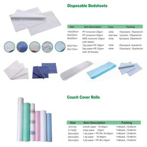 Rouleau de draps jetables d'usine pour l'hôpital Rouleaux de couverture de feuille de papier OEM Examen chirurgical SPA <span class=keywords><strong>Table</strong></span> de <span class=keywords><strong>massage</strong></span> Couverture de canapé - Product Image 2