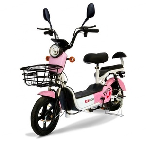 จักรยานไฟฟ้าขายดี 350W 48V 12A แบตเตอรี่ตะกั่ว-กรดแบบพกพา โครงเหล็ก 14 นิ้ว จักรยานอัจฉริยะแบบอีไบค์ - Product Image 2