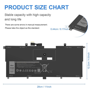 Batería de Repuesto para Portátil NNF1C 46Wh, Venta al Por Mayor para Dell XPS 13 9365 2-en-1, Calidad OEM, CE, RoHS - Product Image 4