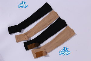Chaussettes <span class=keywords><strong>de</strong></span> sport respirantes en tube à motif <span class=keywords><strong>de</strong></span> dessin animé pour hommes, chaussettes <span class=keywords><strong>de</strong></span> compression 3D en nylon avec fermeture éclair pour femmes, en stock - Product Image 6