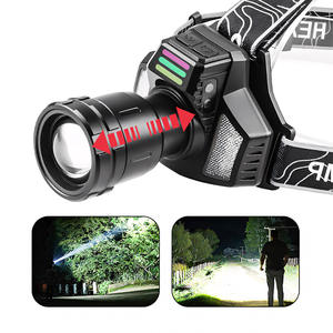 Lampe frontale T166 avec écran numérique de 9,2 cm, rechargeable, lumière LED blanche, utilisation en extérieur - Product Image 2