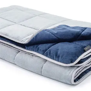 Aangepaste Snelle warm pluche groothandel diy kingsize throw home gewogen deken voor volwassenen