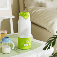 Bouteille d'eau portable à chauffage rapide, alimentée par batterie, rechargeable par USB, pour voyage, extérieur, alimentation, chauffe-lait intelligent