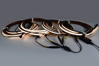 Bandes lumineuses LED pour panneaux à lattes - Kit d'éclairage linéaire rétroéclairé professionnel, intensité réglable, lumière chaude pour lattes en bois