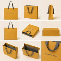 Sac de shopping en papier de luxe personnalisé avec logo en feuille d'or, emballage cadeau haut de gamme, fabricant OEM