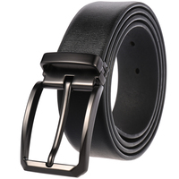 LY35-4026-4 hommes nouvelle boucle ardillon perforé deuxième couche en cuir ceinture
