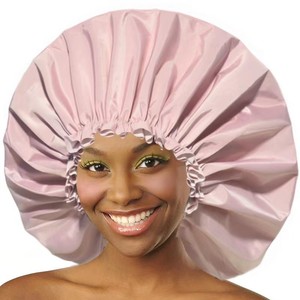 <span class=keywords><strong>Bonnet</strong></span> de douche pour <span class=keywords><strong>cheveux</strong></span> longs <span class=keywords><strong>afro</strong></span>, extra large, 40 cm, imperméable, noir, pour femmes adultes, quatre saisons, <span class=keywords><strong>en</strong></span> gros - Product Image 2