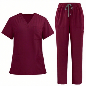 Tenues d'infirmières de haute qualité, col en V, douces, pour thérapeutes en cliniques vétérinaires, infirmières de cliniques, style tendance - Product Image 5
