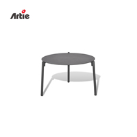 Meubles de patio modernes Artie Table d'appoint pour canapé d'extérieur Mobilier de jardin haut de gamme Table basse carrée en aluminium