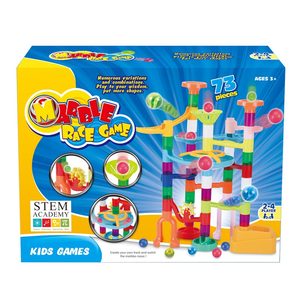 73 Pezzi Gioco di Costruzioni in Plastica per Bambini Blocchi di Assemblaggio Fai-da-Te per <span class=keywords><strong>l</strong></span>'Apprendimento - Product Image 2