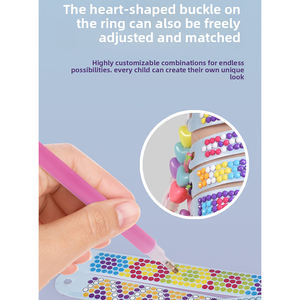 Kit de fabrication de bijoux et de bracelets DIY AiJH Drill Floor, avec bâtonnets de peinture et diamants, pour jeux créatifs, cadeaux et jouets - Product Image 3