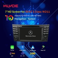 KD-7010 Android 10.0 Dokunmatik Ekranlı Flash 64GB Araç Oto Multimedya DVD Oynatıcı GPS Navigasyon E-Serisi W211 CLS W219 için