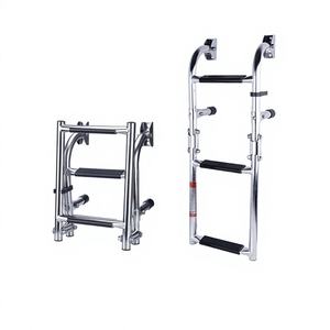 Échelles marines pliantes en acier inoxydable personnalisées, échelles d'embarquement spéciales très vendues pour yacht et bateau, matériel marin transfrontalier - Product Image 5
