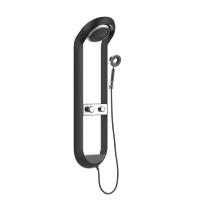 Colonne de Douche Apparente pour Salle de Bain, Ensemble Robinet de Douche pour Hôtel, Maison, Appartement, Système de Douche Pluie, Mitigeur Bain