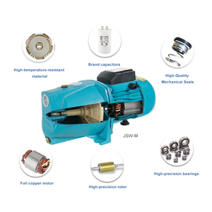 มอเตอร์ไฟฟ้าทองแดง SN <span class=keywords><strong>JSW</strong></span> M ซีรีส์ 1.5 แรงม้า 1.1 กิโลวัตต์ พร้อมปั๊มเหล็กหล่อแบบดูดน้ำเองได้ สำหรับใช้ในครัวเรือน แรงดันสูง - Product Image 2