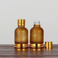Flacons compte-gouttes en verre électroplaqué or et argent sur mesure avec pipette à bulbe en caoutchouc pour emballage cosmétique d'huiles essentielles et sérums