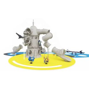 Columpio de Plástico con Temática Espacial para Exteriores, Patio Trasero, Resistente <span class=keywords><strong>al</strong></span> Desgaste, Casa de Juegos, Tobogán Grande, Juego de Juegos Duradero para Exteriores, Zhejiang - Product Image 3