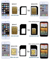 Adaptadores de tarjeta Nano SIM, adaptador de tarjeta SIM estándar, PIN de expulsión para iPhone X XS Max XR 7 8 6 6S, teléfonos móviles de la 5S