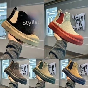 Zapatos Deportivos Casuales Sin Cordones Otoño/Invierno <span class=keywords><strong>2026</strong></span>, Zapatos de Plataforma con Suela Gruesa y Elevada para Hombre, Forro de Malla, Parte Superior de Cuero - Product Image 4