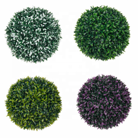 Linwoo Faux Buis Herbe Verte Balcon Jardin Artificielle Topiaire Boule D'herbe Pour La Fête De Mariage