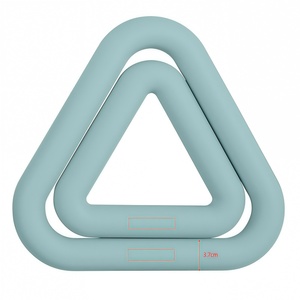2026 Non-Slip Triangular Dumbbells <strong>Weight</strong> <strong>Plate</strong> Lightweight Durable Gym Strength New Silicone Iron Ring Dumbbells Home Fitness - Product Image 3