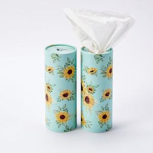 Tubo de Papel Reciclable para Empaque de Pañuelos Faciales para Auto, Diseño Personalizado al por Mayor, Ecológico - Product Image 1