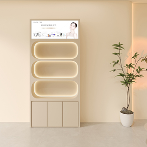 Espositori per Cosmetici in Legno di Alta Qualità, Ecologici e Durevoli per Saloni di Bellezza e Negozi al Dettaglio - Scaffali per Prodotti per la Cura della Pelle e delle Unghie - Product Image 4