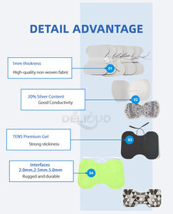 Almohadilla de electrodos de gel adhesivo 11*15Cm equipos de fisioterapia almohadilla de electrodos no tejidos unidad Tens almohadilla adhesiva de electrodos de mariposa - Product Image 3