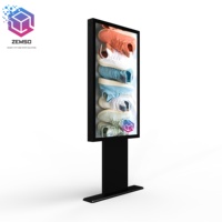 Kiosque Digital professionnel de 55 pouces, écran interactif tout-en-un, résolution LCD, 4K, pour pied au sol