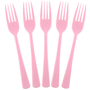 Vente en gros, Nouveauté, Offre Spéciale : Fourchettes jetables en plastique <span class=keywords><strong>rose</strong></span>, robustes et durables, pour mariages, réceptions, traiteurs, pique-niques et usage quotidien - Product Image 1