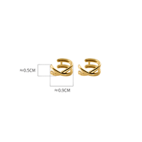 Boucles d'oreilles en argent sterling 925 véritable, style coréen, double clip d'oreille croisé pour femme, chic, sans piercing, fausse boucle d'oreille en cartilage