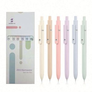 Nouveau produit – Stylo gel en plastique couleur Morandi, design simple, haute esthétique, pour signature au bureau - Product Image 1