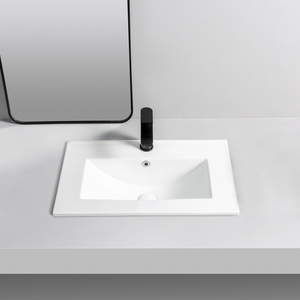 Cao Cấp Thiết Kế Hình Chữ Nhật Phòng Tắm Rửa Tay Lưu Vực Hình Vuông Phòng Tắm Lưu Vực Phòng Tắm Sang Trọng Bồn Rửa Với Vanity - Product Image 6
