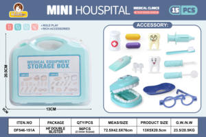 Giocattolo a buon mercato per i bambini di cura dentale per la pulizia dei denti giocattolo educativo dentista finta gioco kit giocattolo con i denti e accessori dentali - Product Image 5