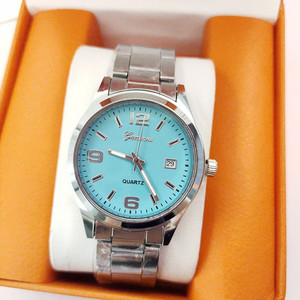 Orologio da Polso Casual da Uomo con Cinturino in Acciaio Inossidabile, Cassa in Lega, Movimento al Quarzo, 36mm, 20mm, Quadrante in Vetro, Scala Digitale, <span class=keywords><strong>Calendario</strong></span> - Product Image 2