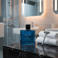 Parfum naturel longue durée aux notes fruitées de pomme et de bergamote, parfum jeune et énergique, arôme apaisant et zen, design minimaliste pour homme asiatique.