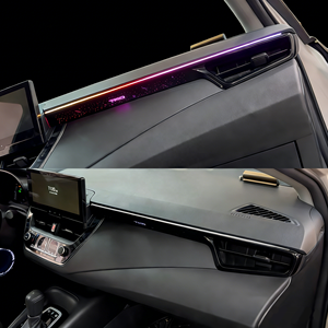 SJC 64 couleurs, éclairage ambiant pour voiture, pour Toyota <span class=keywords><strong>Corolla</strong></span> Cross/Frontlander <span class=keywords><strong>2022</strong></span>-2024, LHD/RHD, accessoires de décoration lumineuse d'ambiance - Product Image 2