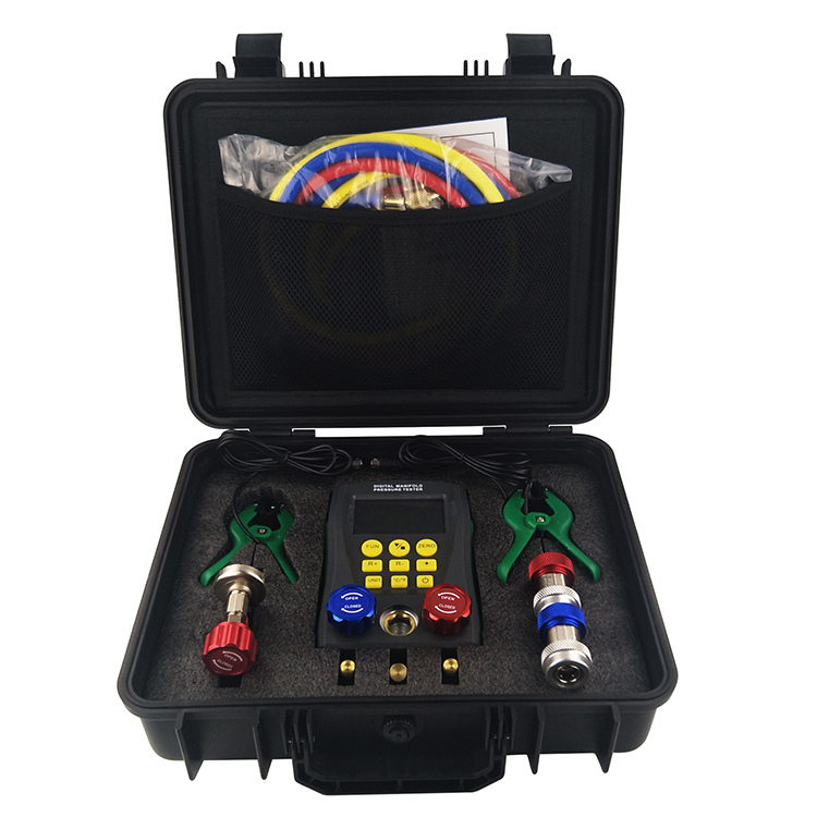 Цифровой манометр для трубопроводов HVAC Ac, набор цифровых манометров для хладагента